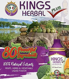Foto 2 | Foto 2 | Complemento Alimenticio Kings Herbal Plus 1000 Ml Frutas Y Verduras - Venta Internacional.