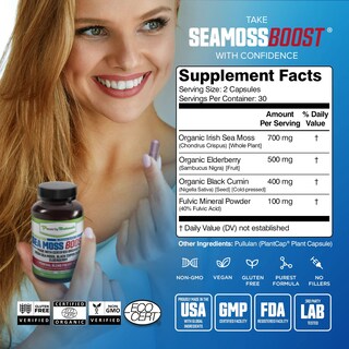 Foto 4 | Foto 4 | Cápsulas Orgánicas Supplement Power By Naturals Sea Moss - Venta Internacional.