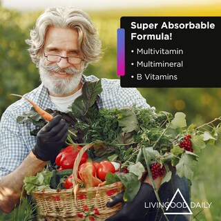 Foto 3 | Foto 3 | Multivitamínico Livingood Daily Multivitamin Para Mujeres Y Hombres - Venta Internacional.