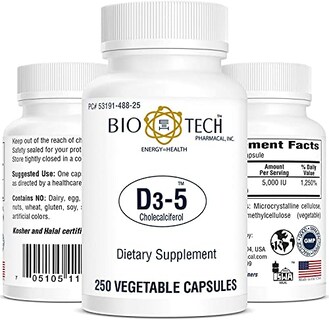 Foto 1 | Foto 1 | Suplemento Bio-tech Pharmacal De Vitamina D3 5000 Ui 250 Cápsulas - Venta Internacional.