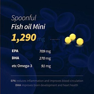 Foto 3 | Foto 3 | Cuchara De Suplemento De Aceite De Pescado Mini Omega 3 120 Cápsulas Blandas - Venta Internacional.