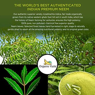 Foto 6 | Foto 6 | Suplemento Orgánico Veda Neem En Cápsulas, 120 Cápsulas Vegetarianas - Venta Internacional.