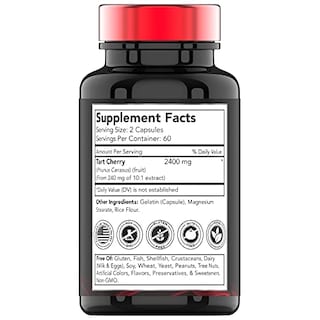 Foto 2 | Foto 2 | Suplemento De Vitamina Tn, Extracto De Cereza Ácida, 2400 Mg, 120 Cápsulas - Venta Internacional.