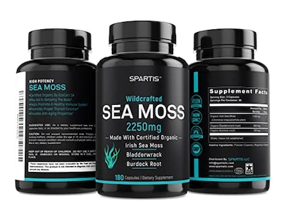 Foto 5 | Foto 5 | Cápsulas De Musgo Marino Spartis Organic Wildcrafted 180 Píldoras - Venta Internacional.