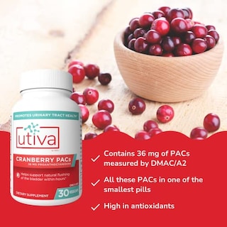 Foto 3 | Foto 3 | Suplemento Szio+ Utiva Cranberry Pacs Dmac Solubles De 36 Mg - Venta Internacional.