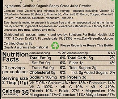 Foto 4 | Foto 4 | Soluciones De Suplementos Para Una Mejor Salud Daily Green Boost 240 - Venta Internacional.