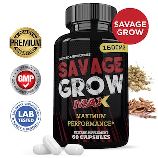 Foto 2 | Foto 2 | Fórmula Avanzada Para La Salud Masculina Savage Grow Max 1600 Mg (paquete De 3) - Venta Internacional.
