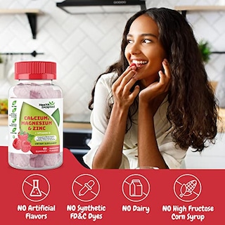Foto 3 | Foto 3 | Gomitas De Calcio, Magnesio Y Zinc Suministradas Por Supplement Health - Venta Internacional.