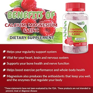 Foto 4 | Foto 4 | Gomitas De Calcio, Magnesio Y Zinc Suministradas Por Supplement Health - Venta Internacional.