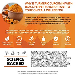 Foto 4 | Foto 4 | Suplemento Purity Labs, Cúrcuma Y Curcumina, 2.250 Mg, 120 Cápsulas - Venta Internacional.