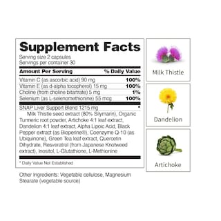 Foto 5 | Foto 5 | Suplemento De Apoyo A La Salud Hepática Snap Supplements - Venta Internacional.