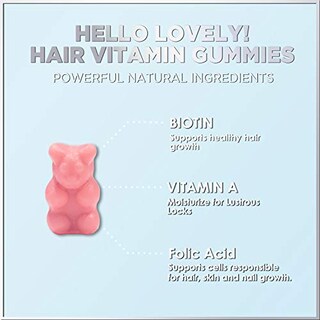 Foto 4 | Foto 4 | Gomitas De Vitaminas Para El Cabello Hello Lovely! Biotina 5000 Mcg 120 Unidades - Venta Internacional.
