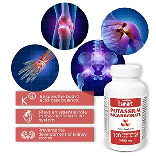 Foto 6 | Foto 6 | Suplemento Supersmart De Bicarbonato De Potasio 5400 Mg 120 Cápsulas - Venta Internacional.