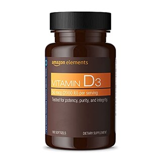 Foto 1 | Foto 1 | Suplemento Amazon Elements De Vitamina D3 2000 Ui 180 Cápsulas Blandas - Venta Internacional.