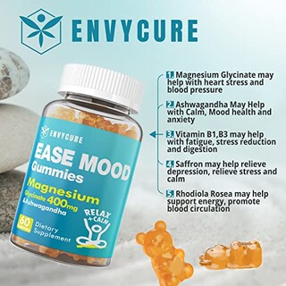 Foto 4 | Foto 4 | Gomitas De Glicinato De Magnesio Supplement Envycure, 400 Mg, 120 Unidades - Venta Internacional.