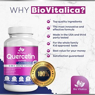 Foto 7 | Foto 7 | Suplemento De Gomitas De Quercetina Biovitalica Con Bromelina 750 Mg - Venta Internacional.