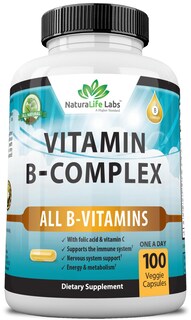 Foto 1 | Foto 1 | Complementa El Complejo De Vitamina B Naturalife Labs Con Vitamina C 60 Cápsulas - Venta Internacional.