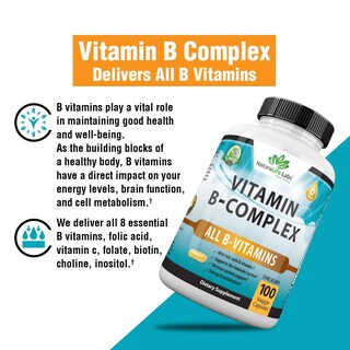 Foto 6 | Foto 6 | Complementa El Complejo De Vitamina B Naturalife Labs Con Vitamina C 60 Cápsulas - Venta Internacional.