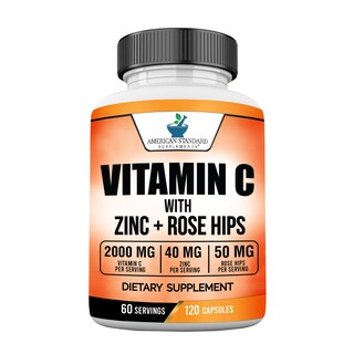 Foto 1 | Foto 1 | Suplemento American Standard De Vitamina C 2000 Mg, Zinc 40 Mg - Venta Internacional.