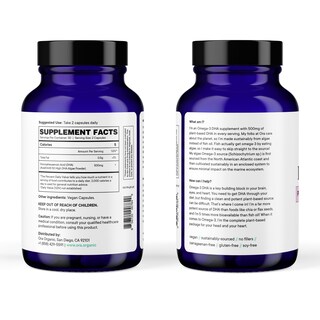 Foto 4 | Foto 4 | Suplemento Ora Organic Vegan Omega 3 500 Mg De Dha Para El Cerebro - Venta Internacional.