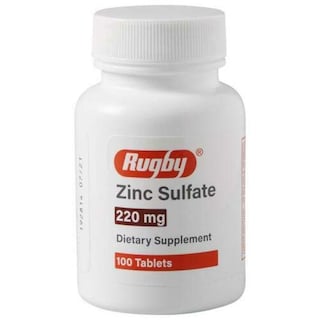 Foto 1 | Foto 1 | Sulfato De Zinc Supplement Rugby, Tabletas De 220 Mg, Botella De 100 Unidades - Venta Internacional.