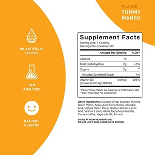 Foto 7 | Foto 7 | Suplemento De Vitamina D3 En Gomitas Purefinity De 5000 Ui Para Todas Las Edades - Venta Internacional.