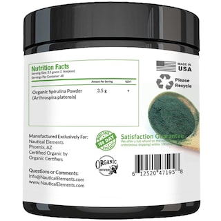 Foto 5 | Foto 5 | Espirulina En Polvo Nautical Elements Premium Usda Organic - Venta Internacional.
