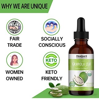 Foto 6 | Foto 6 | Suplemento De Extracto De Hoja De Graviola Healpark, 30 Ml, Orgánico - Venta Internacional.