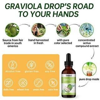 Foto 7 | Foto 7 | Suplemento De Extracto De Hoja De Graviola Healpark, 30 Ml, Orgánico - Venta Internacional.