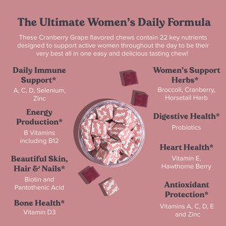 Foto 3 | Foto 3 | Multivitamínico, Masticable, Masticable, Para Mujeres, Que Apoyan El Sistema Inmunitario Y La Energí - Venta Internacional.