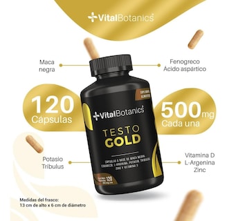 Foto 3 | Foto 3 | Precursor Testo Gold Con Maca 120 Capsulas | Vitalbotanics
