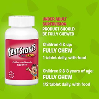 Foto 5 | Foto 5 | Multivitamínico Picapiedra Vitaminas Masticables Para Niños Con Hierro 160c - Venta Internacional.