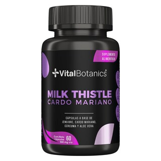 Foto 1 | Foto 1 | Milk Thistle Cardo Mariano- 60 Capsulas VITAL BOTANICS