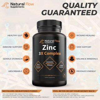 Foto 5 | Foto 5 | Complejo De Suplementos De Zinc Natural Con Cobre Y Vitamina C 120 Ca - Venta Internacional.
