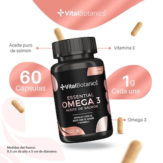 Foto 3 | Foto 3 | Essential Omega 3| Aceite Puro De Salmón Con Vitamina E | Suplemento Multivitaminico Para Adultos.