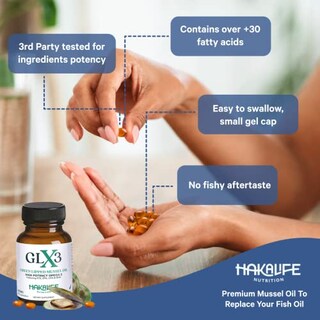 Foto 4 | Foto 4 | Suplemento De Aceite De Mejillón De Labios Verdes Glx3 De Haka Life Nutrition - Venta Internacional.