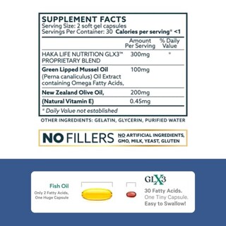 Foto 5 | Foto 5 | Suplemento De Aceite De Mejillón De Labios Verdes Glx3 De Haka Life Nutrition - Venta Internacional.