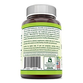 Foto 2 | Foto 2 | Suplemento de Extracto de Boswellia Serrata Herbal Secrets 600 Mg - Venta Internacional