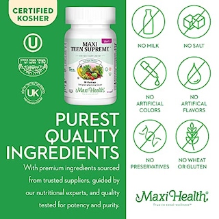 Foto 4 | Foto 4 | Suplemento Maxi Health, Multivitamínico Para Adolescentes, Niñas De 12 A 17 Años, 6 Años - Venta Internacional.