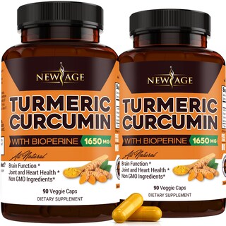 Foto 1 | Foto 1 | Complementa La Curcumina De Cúrcuma New Age Con Bioperine 180 Cápsulas - Venta Internacional.