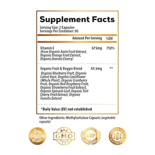 Foto 2 | Foto 2 | Complement Ideal Infusion, Complejo De Vitamina C Para Alimentos Integrales Crudos - Venta Internacional.