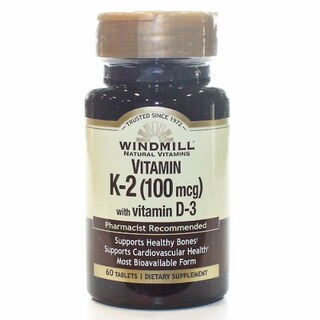 Foto 1 | Foto 1 | Suplemento Windmill Health Con Vitamina K2 Con Vitamina D3, 60 Comprimidos X4 - Venta Internacional.