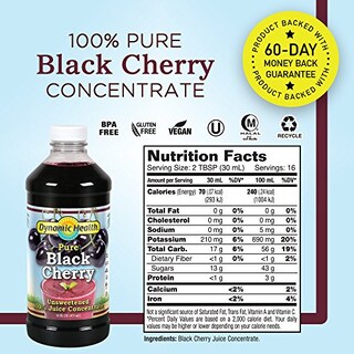 Foto 2 | Foto 2 | Jugo Concentrado Dynamic Health Black Cherry 473 Ml 100% - Venta Internacional.