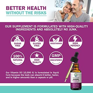 Foto 4 | Foto 4 | Suplemento Naturegenx De Vitamina D3 Líquida, 10000 Ui, 30 Ml - Venta Internacional.