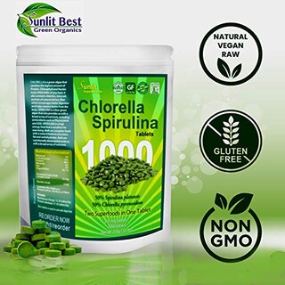 Foto 2 | Foto 2 | Suplemento Sunlit Chlorella Spirulina 1000 Comprimidos - Venta Internacional.