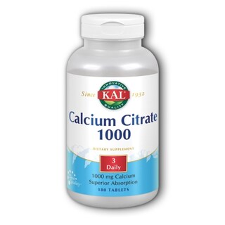 Foto 1 | Foto 1 | Suplemento De Citrato De Calcio 1000 Mg 180 Tabletas Kal X2 - Venta Internacional.