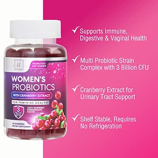 Foto 5 | Foto 5 | Suplemento Probiótico Hello Lovely! Mujeres Con Goma De Mascar Cranberry 60 - Venta Internacional.