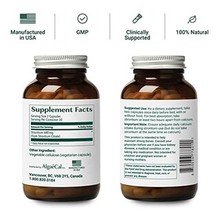 Foto 2 | Foto 2 | Suplemento Algaecal Strontium Boost 680 Mg Para La Densidad Ósea - Venta Internacional.