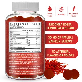 Foto 3 | Foto 3 | Suplemento De Gomitas De Extracto De Azafrán De 30 Mg Con Rhodiola Rosea - Venta Internacional.