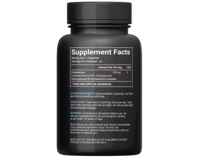 Foto 5 | Foto 5 | Suplemento Fit And Focused Ecdysterone 500 Mg 90 Cápsulas - Venta Internacional.